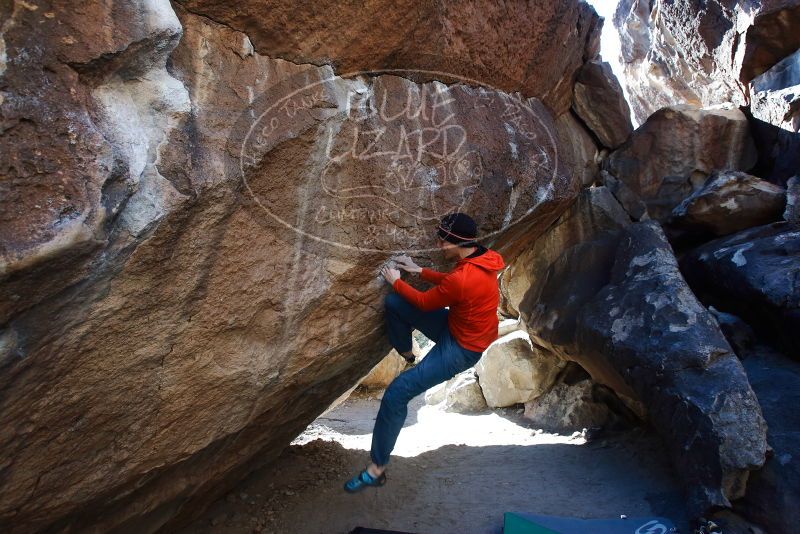 Bouldering in Hueco Tanks on 01/26/2019 with Blue Lizard Climbing and Yoga

Filename: SRM_20190126_1432260.jpg
Aperture: f/5.0
Shutter Speed: 1/250
Body: Canon EOS-1D Mark II
Lens: Canon EF 16-35mm f/2.8 L