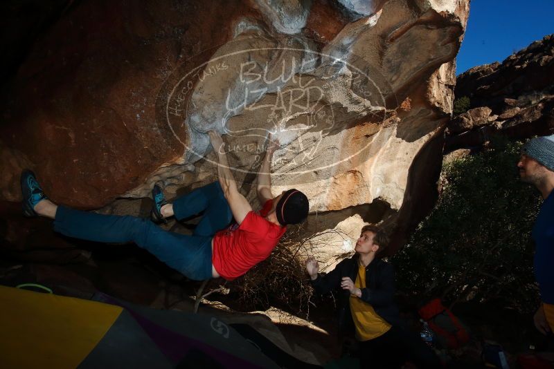 Bouldering in Hueco Tanks on 01/26/2019 with Blue Lizard Climbing and Yoga

Filename: SRM_20190126_1635420.jpg
Aperture: f/13.0
Shutter Speed: 1/250
Body: Canon EOS-1D Mark II
Lens: Canon EF 16-35mm f/2.8 L