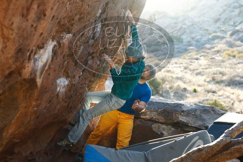 Bouldering in Hueco Tanks on 01/26/2019 with Blue Lizard Climbing and Yoga

Filename: SRM_20190126_1759150.jpg
Aperture: f/3.5
Shutter Speed: 1/250
Body: Canon EOS-1D Mark II
Lens: Canon EF 50mm f/1.8 II