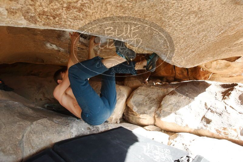 Bouldering in Hueco Tanks on 01/27/2019 with Blue Lizard Climbing and Yoga

Filename: SRM_20190127_1045070.jpg
Aperture: f/5.6
Shutter Speed: 1/250
Body: Canon EOS-1D Mark II
Lens: Canon EF 16-35mm f/2.8 L