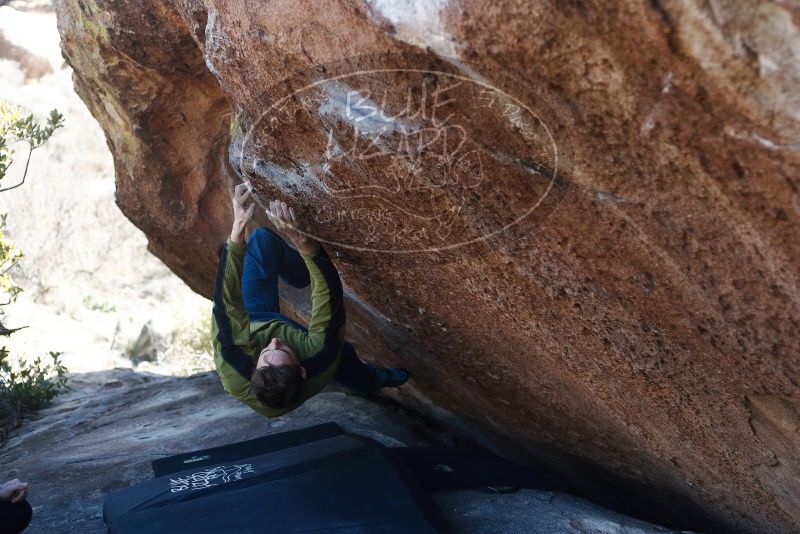 Bouldering in Hueco Tanks on 01/27/2019 with Blue Lizard Climbing and Yoga

Filename: SRM_20190127_1149340.jpg
Aperture: f/3.2
Shutter Speed: 1/500
Body: Canon EOS-1D Mark II
Lens: Canon EF 50mm f/1.8 II