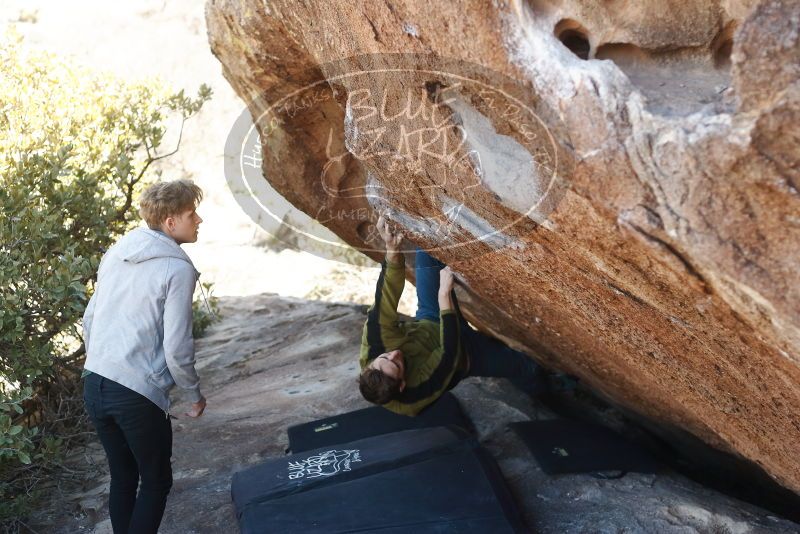 Bouldering in Hueco Tanks on 01/27/2019 with Blue Lizard Climbing and Yoga

Filename: SRM_20190127_1157530.jpg
Aperture: f/3.2
Shutter Speed: 1/400
Body: Canon EOS-1D Mark II
Lens: Canon EF 50mm f/1.8 II