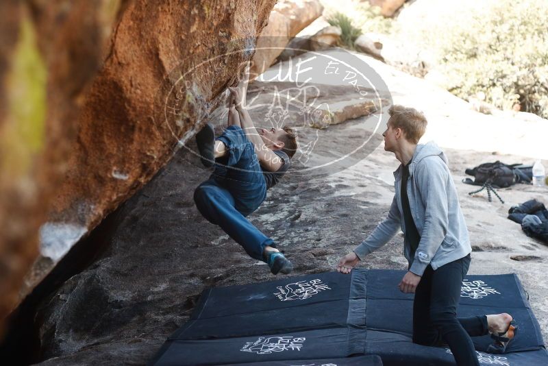 Bouldering in Hueco Tanks on 01/27/2019 with Blue Lizard Climbing and Yoga

Filename: SRM_20190127_1215120.jpg
Aperture: f/3.2
Shutter Speed: 1/640
Body: Canon EOS-1D Mark II
Lens: Canon EF 50mm f/1.8 II