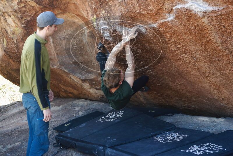 Bouldering in Hueco Tanks on 01/27/2019 with Blue Lizard Climbing and Yoga

Filename: SRM_20190127_1249410.jpg
Aperture: f/3.2
Shutter Speed: 1/250
Body: Canon EOS-1D Mark II
Lens: Canon EF 50mm f/1.8 II