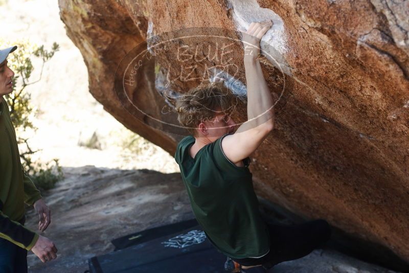 Bouldering in Hueco Tanks on 01/27/2019 with Blue Lizard Climbing and Yoga

Filename: SRM_20190127_1250100.jpg
Aperture: f/3.2
Shutter Speed: 1/640
Body: Canon EOS-1D Mark II
Lens: Canon EF 50mm f/1.8 II