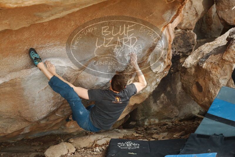 Bouldering in Hueco Tanks on 01/27/2019 with Blue Lizard Climbing and Yoga

Filename: SRM_20190127_1422320.jpg
Aperture: f/4.0
Shutter Speed: 1/500
Body: Canon EOS-1D Mark II
Lens: Canon EF 50mm f/1.8 II