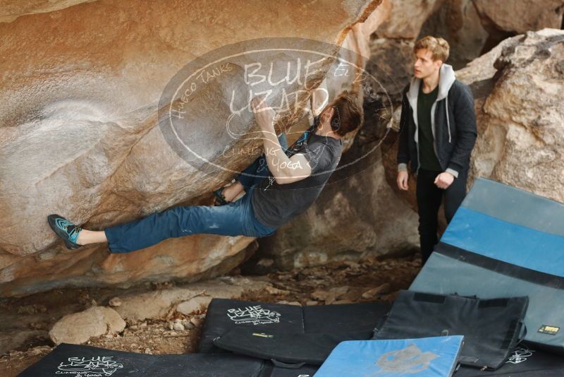 Bouldering in Hueco Tanks on 01/27/2019 with Blue Lizard Climbing and Yoga

Filename: SRM_20190127_1422420.jpg
Aperture: f/4.0
Shutter Speed: 1/500
Body: Canon EOS-1D Mark II
Lens: Canon EF 50mm f/1.8 II