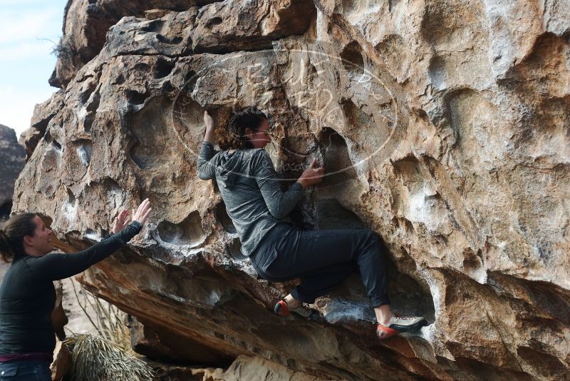 Bouldering in Hueco Tanks on 02/03/2019 with Blue Lizard Climbing and Yoga

Filename: SRM_20190203_1143480.jpg
Aperture: f/4.0
Shutter Speed: 1/400
Body: Canon EOS-1D Mark II
Lens: Canon EF 50mm f/1.8 II