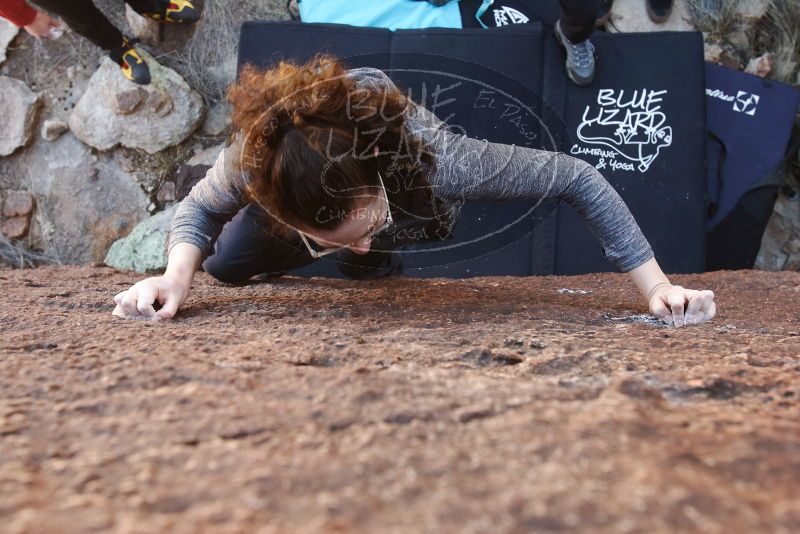 Bouldering in Hueco Tanks on 02/03/2019 with Blue Lizard Climbing and Yoga

Filename: SRM_20190203_1216050.jpg
Aperture: f/5.6
Shutter Speed: 1/125
Body: Canon EOS-1D Mark II
Lens: Canon EF 16-35mm f/2.8 L