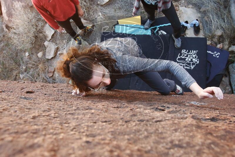 Bouldering in Hueco Tanks on 02/03/2019 with Blue Lizard Climbing and Yoga

Filename: SRM_20190203_1216110.jpg
Aperture: f/5.6
Shutter Speed: 1/125
Body: Canon EOS-1D Mark II
Lens: Canon EF 16-35mm f/2.8 L