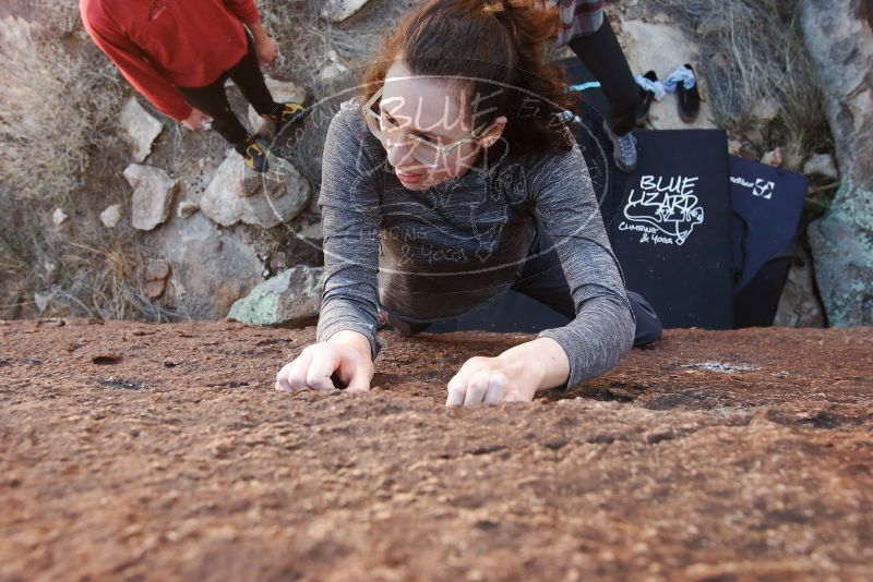 Bouldering in Hueco Tanks on 02/03/2019 with Blue Lizard Climbing and Yoga

Filename: SRM_20190203_1216170.jpg
Aperture: f/5.6
Shutter Speed: 1/125
Body: Canon EOS-1D Mark II
Lens: Canon EF 16-35mm f/2.8 L