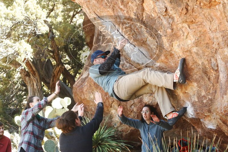 Bouldering in Hueco Tanks on 02/03/2019 with Blue Lizard Climbing and Yoga

Filename: SRM_20190203_1322080.jpg
Aperture: f/3.5
Shutter Speed: 1/250
Body: Canon EOS-1D Mark II
Lens: Canon EF 50mm f/1.8 II