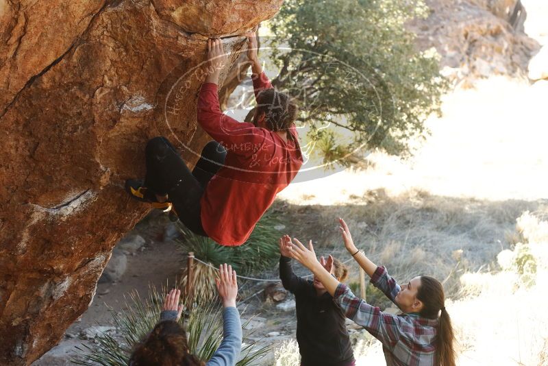 Bouldering in Hueco Tanks on 02/03/2019 with Blue Lizard Climbing and Yoga

Filename: SRM_20190203_1330131.jpg
Aperture: f/4.0
Shutter Speed: 1/250
Body: Canon EOS-1D Mark II
Lens: Canon EF 50mm f/1.8 II