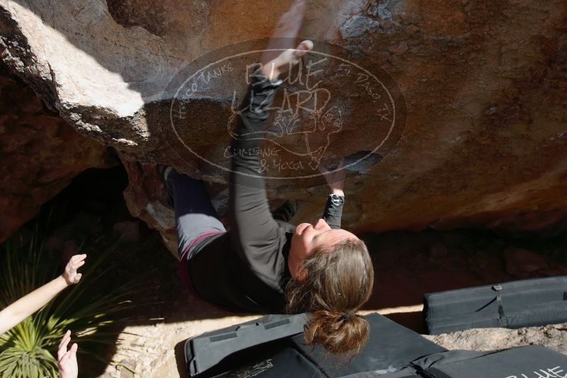 Bouldering in Hueco Tanks on 02/03/2019 with Blue Lizard Climbing and Yoga

Filename: SRM_20190203_1427380.jpg
Aperture: f/5.6
Shutter Speed: 1/250
Body: Canon EOS-1D Mark II
Lens: Canon EF 16-35mm f/2.8 L