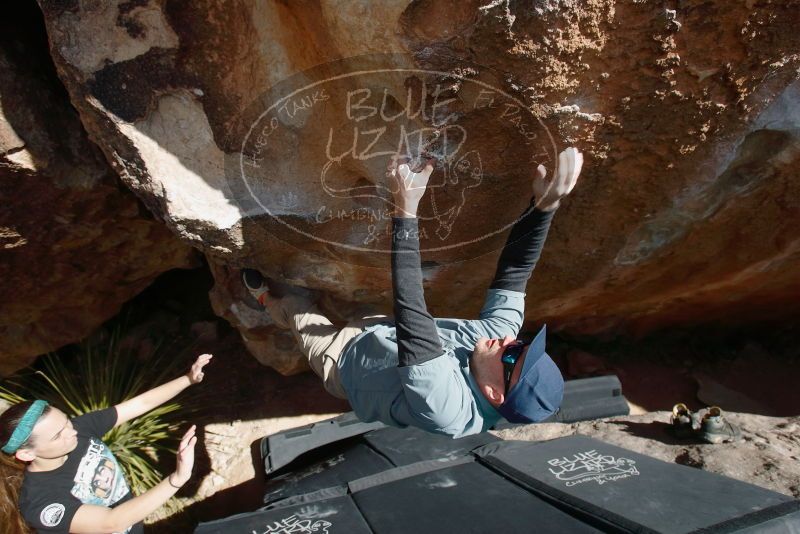 Bouldering in Hueco Tanks on 02/03/2019 with Blue Lizard Climbing and Yoga

Filename: SRM_20190203_1428370.jpg
Aperture: f/5.6
Shutter Speed: 1/250
Body: Canon EOS-1D Mark II
Lens: Canon EF 16-35mm f/2.8 L