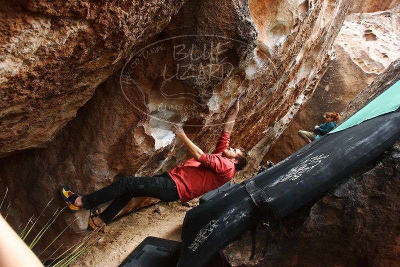 Bouldering in Hueco Tanks on 02/03/2019 with Blue Lizard Climbing and Yoga

Filename: SRM_20190203_1446120.jpg
Aperture: f/5.6
Shutter Speed: 1/250
Body: Canon EOS-1D Mark II
Lens: Canon EF 16-35mm f/2.8 L