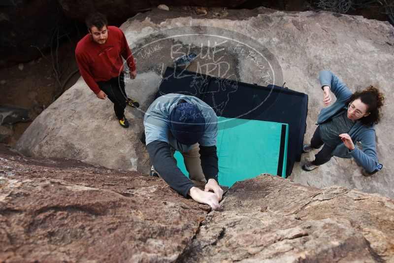 Bouldering in Hueco Tanks on 02/03/2019 with Blue Lizard Climbing and Yoga

Filename: SRM_20190203_1649380.jpg
Aperture: f/5.6
Shutter Speed: 1/250
Body: Canon EOS-1D Mark II
Lens: Canon EF 16-35mm f/2.8 L