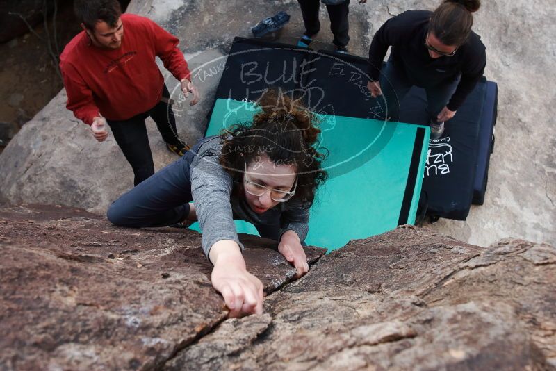 Bouldering in Hueco Tanks on 02/03/2019 with Blue Lizard Climbing and Yoga

Filename: SRM_20190203_1652250.jpg
Aperture: f/5.6
Shutter Speed: 1/320
Body: Canon EOS-1D Mark II
Lens: Canon EF 16-35mm f/2.8 L