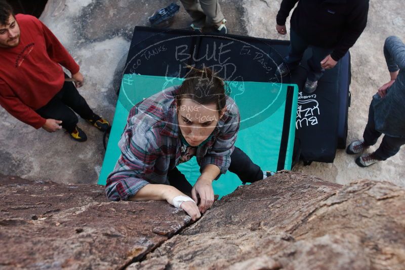 Bouldering in Hueco Tanks on 02/03/2019 with Blue Lizard Climbing and Yoga

Filename: SRM_20190203_1653380.jpg
Aperture: f/5.6
Shutter Speed: 1/250
Body: Canon EOS-1D Mark II
Lens: Canon EF 16-35mm f/2.8 L