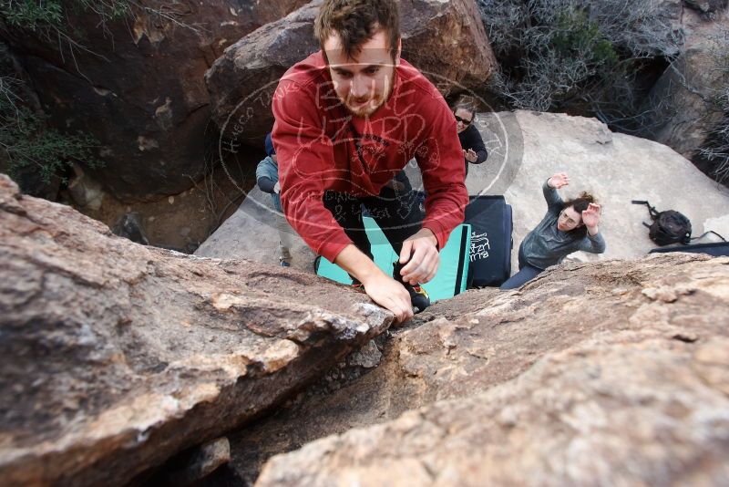 Bouldering in Hueco Tanks on 02/03/2019 with Blue Lizard Climbing and Yoga

Filename: SRM_20190203_1655150.jpg
Aperture: f/5.6
Shutter Speed: 1/200
Body: Canon EOS-1D Mark II
Lens: Canon EF 16-35mm f/2.8 L