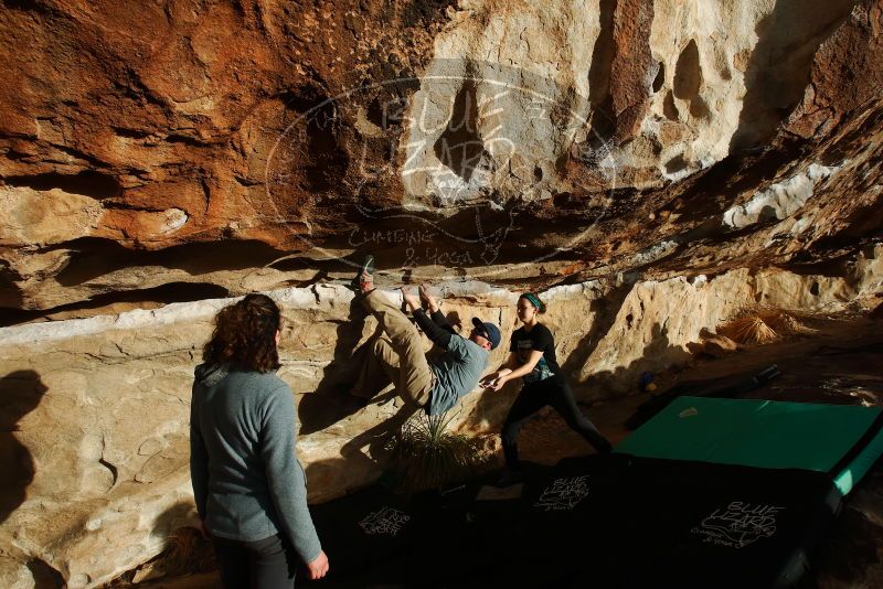 Bouldering in Hueco Tanks on 02/03/2019 with Blue Lizard Climbing and Yoga

Filename: SRM_20190203_1729260.jpg
Aperture: f/8.0
Shutter Speed: 1/320
Body: Canon EOS-1D Mark II
Lens: Canon EF 16-35mm f/2.8 L