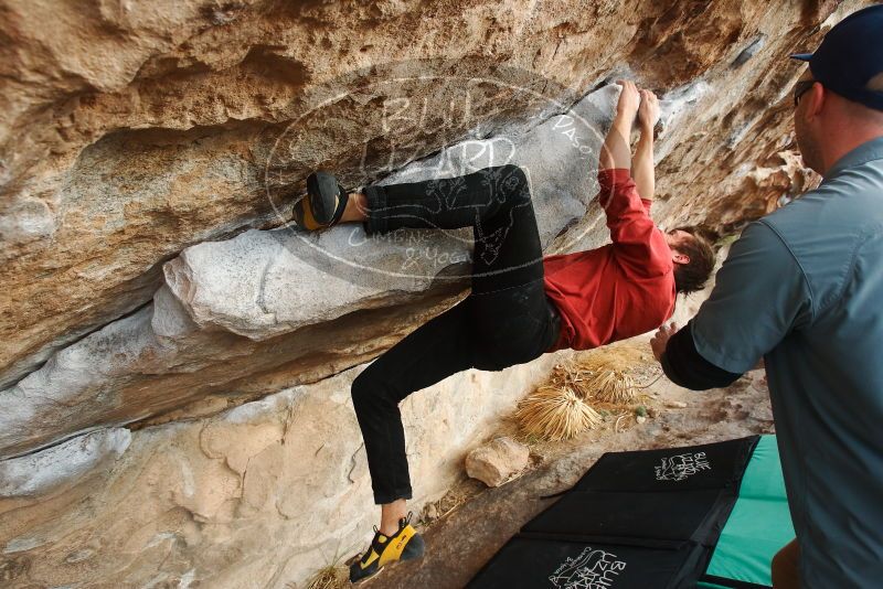 Bouldering in Hueco Tanks on 02/03/2019 with Blue Lizard Climbing and Yoga

Filename: SRM_20190203_1749290.jpg
Aperture: f/5.6
Shutter Speed: 1/160
Body: Canon EOS-1D Mark II
Lens: Canon EF 16-35mm f/2.8 L