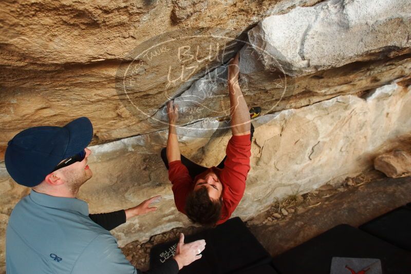 Bouldering in Hueco Tanks on 02/03/2019 with Blue Lizard Climbing and Yoga

Filename: SRM_20190203_1755380.jpg
Aperture: f/5.6
Shutter Speed: 1/200
Body: Canon EOS-1D Mark II
Lens: Canon EF 16-35mm f/2.8 L