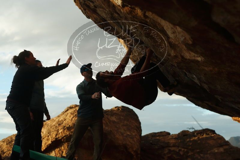 Bouldering in Hueco Tanks on 02/03/2019 with Blue Lizard Climbing and Yoga

Filename: SRM_20190203_1816240.jpg
Aperture: f/4.0
Shutter Speed: 1/800
Body: Canon EOS-1D Mark II
Lens: Canon EF 50mm f/1.8 II