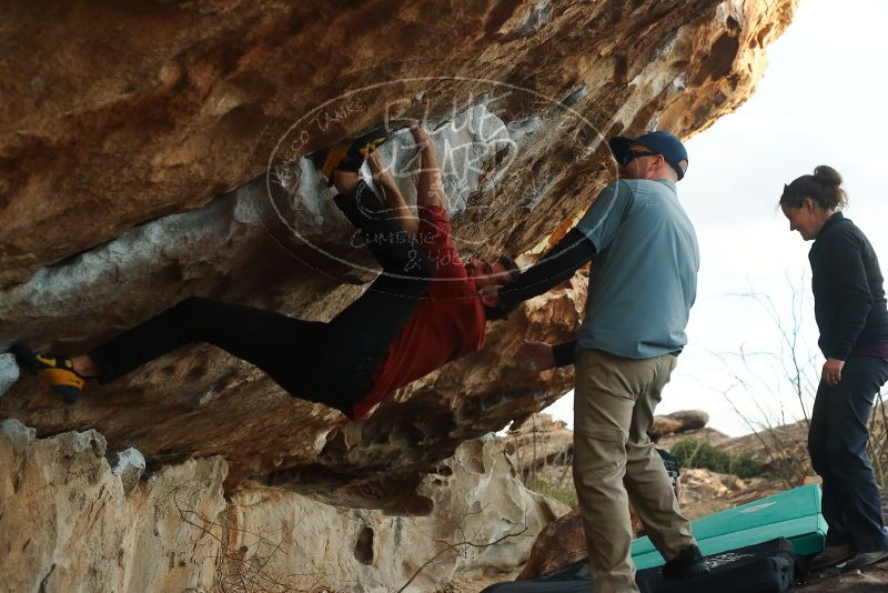 Bouldering in Hueco Tanks on 02/03/2019 with Blue Lizard Climbing and Yoga

Filename: SRM_20190203_1825580.jpg
Aperture: f/4.0
Shutter Speed: 1/400
Body: Canon EOS-1D Mark II
Lens: Canon EF 50mm f/1.8 II