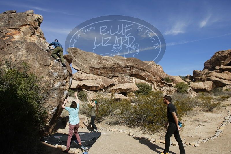 Bouldering in Hueco Tanks on 02/02/2019 with Blue Lizard Climbing and Yoga

Filename: SRM_20190202_1200010.jpg
Aperture: f/5.6
Shutter Speed: 1/640
Body: Canon EOS-1D Mark II
Lens: Canon EF 16-35mm f/2.8 L