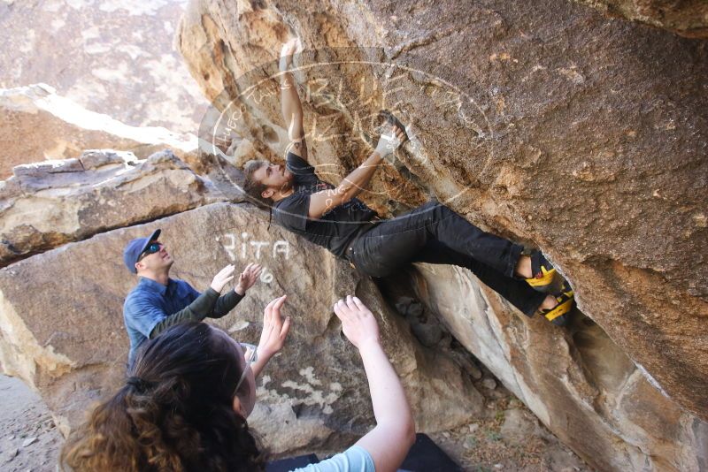 Bouldering in Hueco Tanks on 02/02/2019 with Blue Lizard Climbing and Yoga

Filename: SRM_20190202_1322041.jpg
Aperture: f/4.5
Shutter Speed: 1/200
Body: Canon EOS-1D Mark II
Lens: Canon EF 16-35mm f/2.8 L