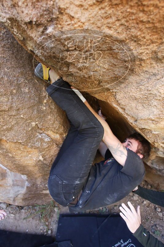 Bouldering in Hueco Tanks on 02/02/2019 with Blue Lizard Climbing and Yoga

Filename: SRM_20190202_1328230.jpg
Aperture: f/3.2
Shutter Speed: 1/200
Body: Canon EOS-1D Mark II
Lens: Canon EF 16-35mm f/2.8 L