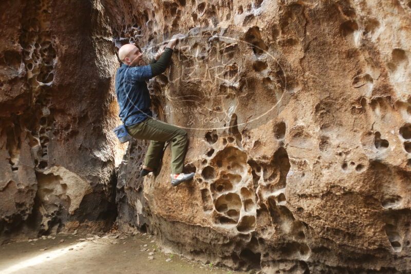 Bouldering in Hueco Tanks on 02/02/2019 with Blue Lizard Climbing and Yoga

Filename: SRM_20190202_1454210.jpg
Aperture: f/2.8
Shutter Speed: 1/160
Body: Canon EOS-1D Mark II
Lens: Canon EF 50mm f/1.8 II