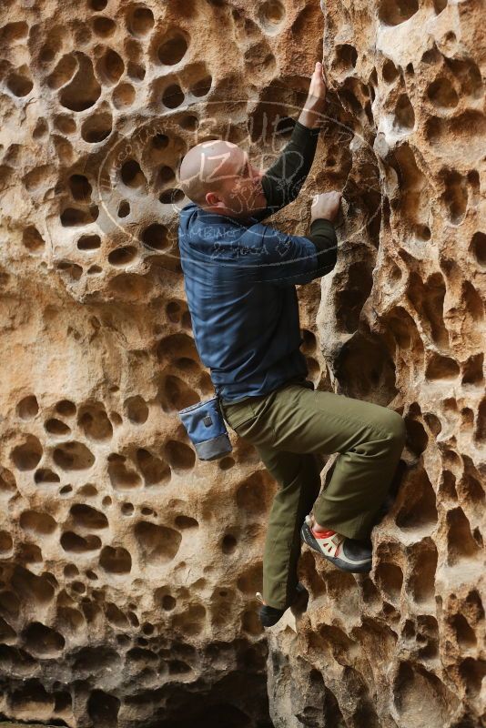 Bouldering in Hueco Tanks on 02/02/2019 with Blue Lizard Climbing and Yoga

Filename: SRM_20190202_1455320.jpg
Aperture: f/3.2
Shutter Speed: 1/200
Body: Canon EOS-1D Mark II
Lens: Canon EF 50mm f/1.8 II