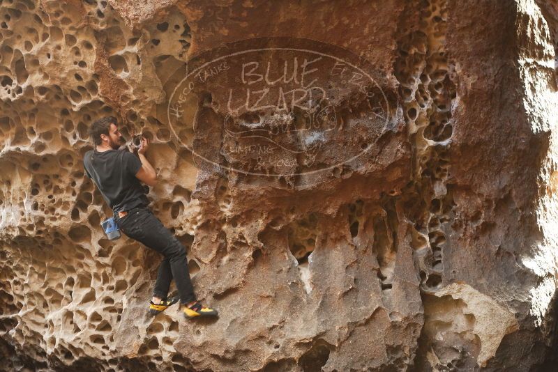 Bouldering in Hueco Tanks on 02/02/2019 with Blue Lizard Climbing and Yoga

Filename: SRM_20190202_1509420.jpg
Aperture: f/3.5
Shutter Speed: 1/60
Body: Canon EOS-1D Mark II
Lens: Canon EF 50mm f/1.8 II