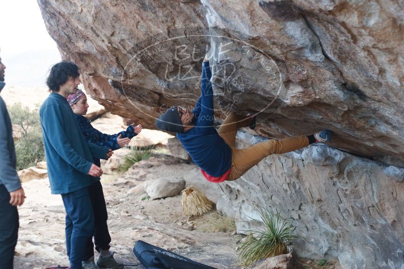 Bouldering in Hueco Tanks on 02/09/2019 with Blue Lizard Climbing and Yoga

Filename: SRM_20190209_1028150.jpg
Aperture: f/2.8
Shutter Speed: 1/400
Body: Canon EOS-1D Mark II
Lens: Canon EF 50mm f/1.8 II