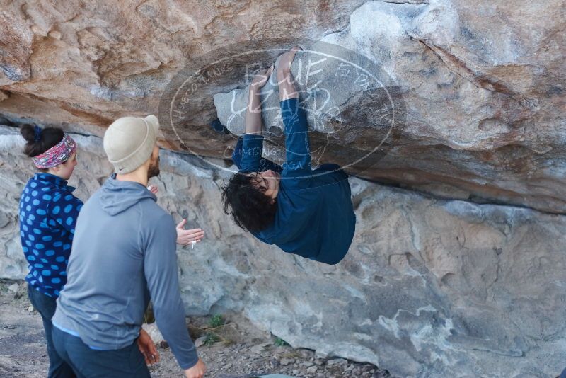 Bouldering in Hueco Tanks on 02/09/2019 with Blue Lizard Climbing and Yoga

Filename: SRM_20190209_1032040.jpg
Aperture: f/2.8
Shutter Speed: 1/320
Body: Canon EOS-1D Mark II
Lens: Canon EF 50mm f/1.8 II