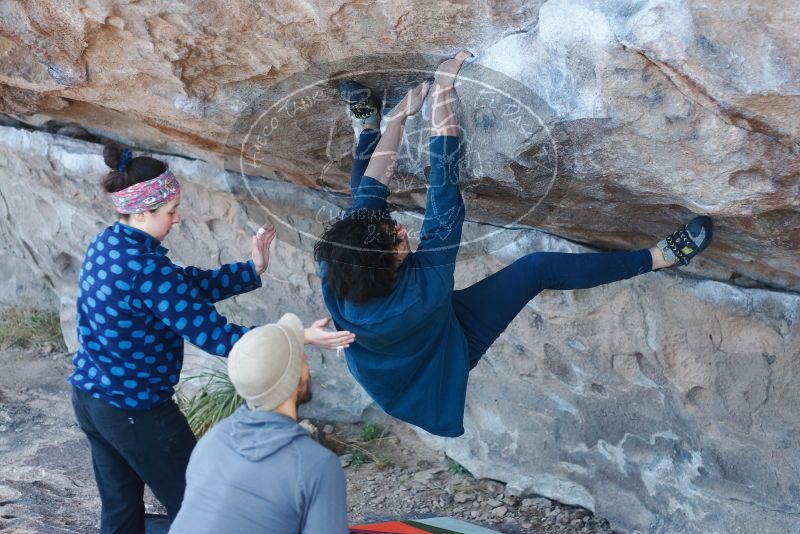 Bouldering in Hueco Tanks on 02/09/2019 with Blue Lizard Climbing and Yoga

Filename: SRM_20190209_1032170.jpg
Aperture: f/2.8
Shutter Speed: 1/320
Body: Canon EOS-1D Mark II
Lens: Canon EF 50mm f/1.8 II