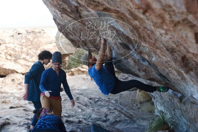 Bouldering in Hueco Tanks on 02/09/2019 with Blue Lizard Climbing and Yoga

Filename: SRM_20190209_1035210.jpg
Aperture: f/2.8
Shutter Speed: 1/640
Body: Canon EOS-1D Mark II
Lens: Canon EF 50mm f/1.8 II