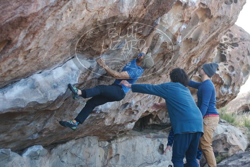 Bouldering in Hueco Tanks on 02/09/2019 with Blue Lizard Climbing and Yoga

Filename: SRM_20190209_1035330.jpg
Aperture: f/2.8
Shutter Speed: 1/500
Body: Canon EOS-1D Mark II
Lens: Canon EF 50mm f/1.8 II