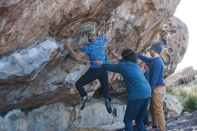 Bouldering in Hueco Tanks on 02/09/2019 with Blue Lizard Climbing and Yoga

Filename: SRM_20190209_1035341.jpg
Aperture: f/2.8
Shutter Speed: 1/640
Body: Canon EOS-1D Mark II
Lens: Canon EF 50mm f/1.8 II