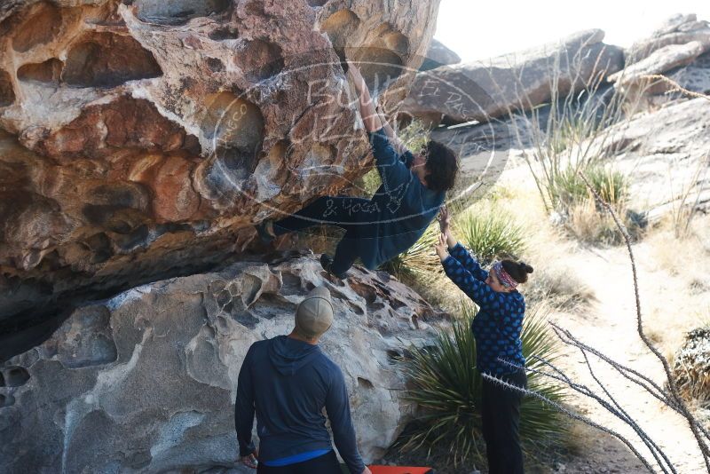 Bouldering in Hueco Tanks on 02/09/2019 with Blue Lizard Climbing and Yoga

Filename: SRM_20190209_1107030.jpg
Aperture: f/4.0
Shutter Speed: 1/640
Body: Canon EOS-1D Mark II
Lens: Canon EF 50mm f/1.8 II