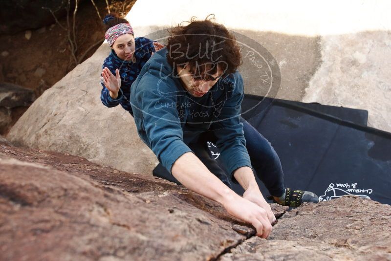 Bouldering in Hueco Tanks on 02/09/2019 with Blue Lizard Climbing and Yoga

Filename: SRM_20190209_1222130.jpg
Aperture: f/5.6
Shutter Speed: 1/160
Body: Canon EOS-1D Mark II
Lens: Canon EF 16-35mm f/2.8 L