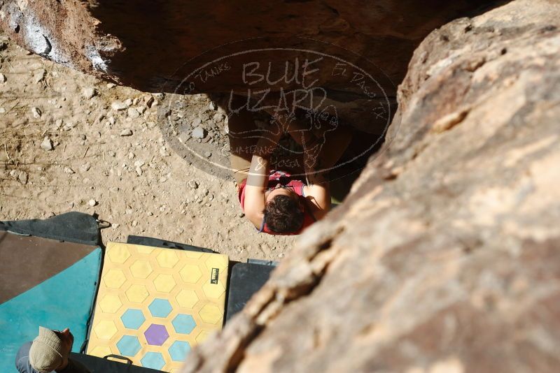 Bouldering in Hueco Tanks on 02/09/2019 with Blue Lizard Climbing and Yoga

Filename: SRM_20190209_1234360.jpg
Aperture: f/4.0
Shutter Speed: 1/1250
Body: Canon EOS-1D Mark II
Lens: Canon EF 50mm f/1.8 II