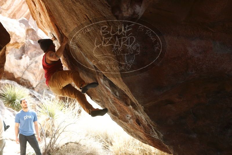 Bouldering in Hueco Tanks on 02/09/2019 with Blue Lizard Climbing and Yoga

Filename: SRM_20190209_1303050.jpg
Aperture: f/4.0
Shutter Speed: 1/250
Body: Canon EOS-1D Mark II
Lens: Canon EF 50mm f/1.8 II