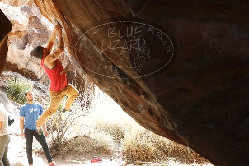 Bouldering in Hueco Tanks on 02/09/2019 with Blue Lizard Climbing and Yoga

Filename: SRM_20190209_1303080.jpg
Aperture: f/4.0
Shutter Speed: 1/320
Body: Canon EOS-1D Mark II
Lens: Canon EF 50mm f/1.8 II