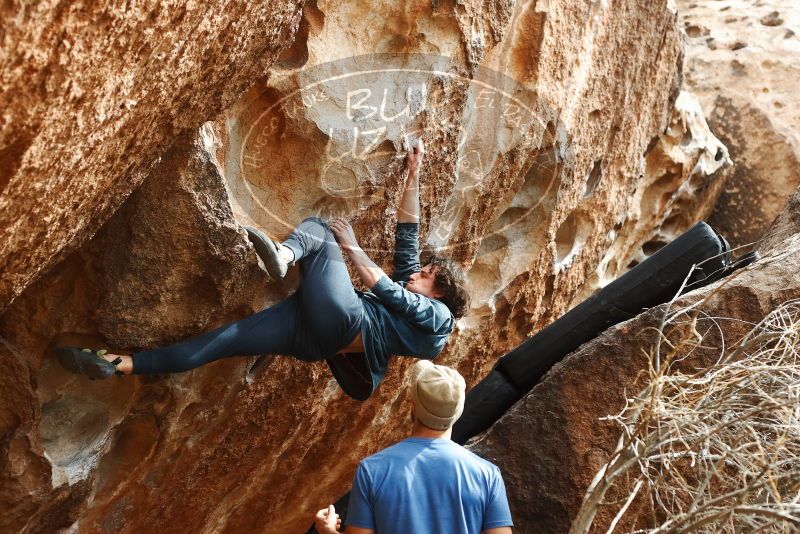 Bouldering in Hueco Tanks on 02/09/2019 with Blue Lizard Climbing and Yoga

Filename: SRM_20190209_1459380.jpg
Aperture: f/4.0
Shutter Speed: 1/640
Body: Canon EOS-1D Mark II
Lens: Canon EF 50mm f/1.8 II