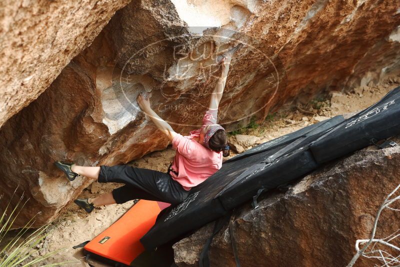 Bouldering in Hueco Tanks on 02/09/2019 with Blue Lizard Climbing and Yoga

Filename: SRM_20190209_1508170.jpg
Aperture: f/4.0
Shutter Speed: 1/400
Body: Canon EOS-1D Mark II
Lens: Canon EF 50mm f/1.8 II