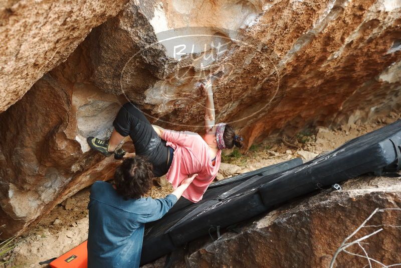 Bouldering in Hueco Tanks on 02/09/2019 with Blue Lizard Climbing and Yoga

Filename: SRM_20190209_1510050.jpg
Aperture: f/4.0
Shutter Speed: 1/400
Body: Canon EOS-1D Mark II
Lens: Canon EF 50mm f/1.8 II