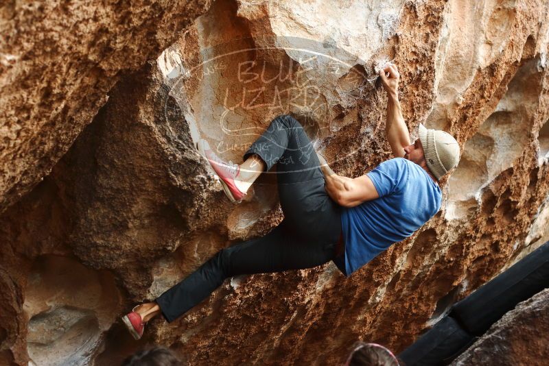 Bouldering in Hueco Tanks on 02/09/2019 with Blue Lizard Climbing and Yoga

Filename: SRM_20190209_1523330.jpg
Aperture: f/4.0
Shutter Speed: 1/400
Body: Canon EOS-1D Mark II
Lens: Canon EF 50mm f/1.8 II